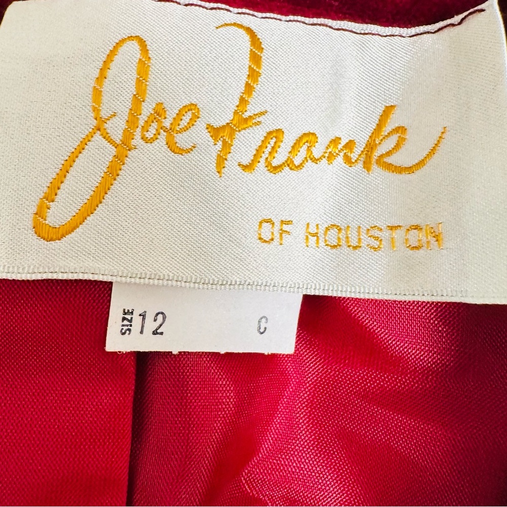 Vintage Joe Frank Burgundy Velvet Blazer - Picture 8 of 9